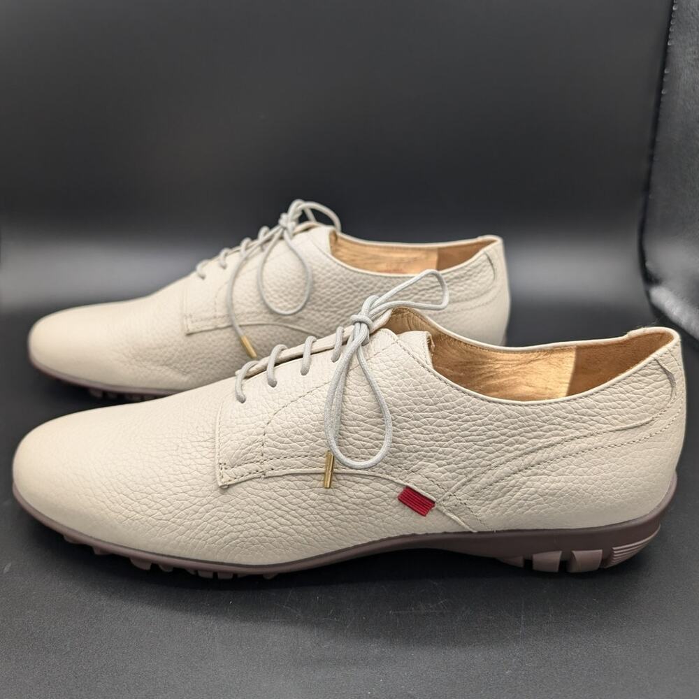 Marc Joseph New York Shoes Womens 11 Pacific Golf Leather Cream Lace Up Preppy